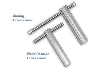 Clampco T-Handles - zinc plated carbon steel or stainless steel.
