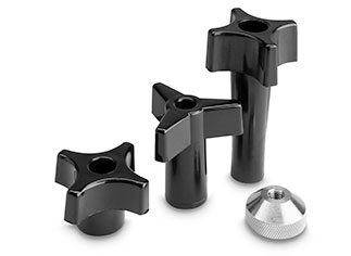 Clampco plastic and metal knobs for custom light-duty applications